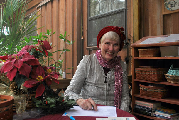 Joy at Dancing Peacock Paradise Xmas 2011