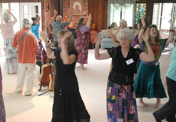 Dances of Universal
Peace at Dancing Peacock Paradise, October 2012