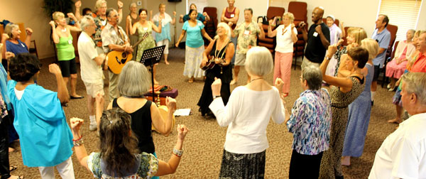 Dances of Universal Peace at Nature Coast Unitarian Universalist Service in Citrus Springs on September 15, 2013