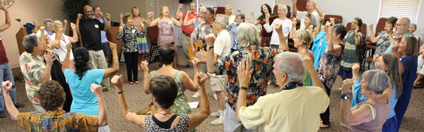Dances of Universal Peace at Nature Coast Unitarian Universalist Service in Citrus Springs on September 15, 2013