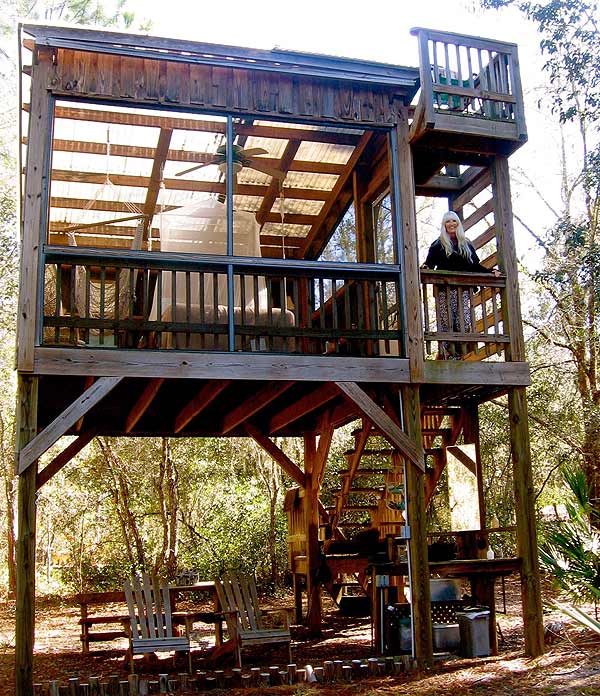 Treehouse at Dancing Peacock Paradise by Greg